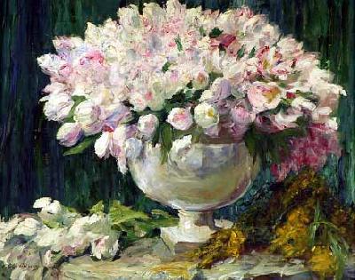 George Mosson Tulpen in einer Vase